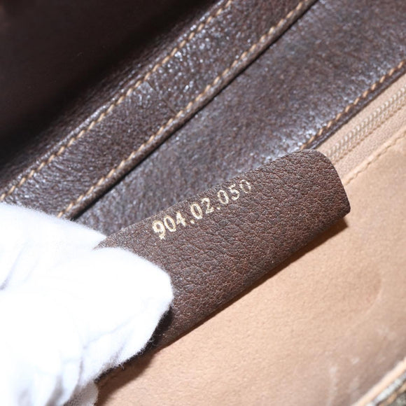 GUCCI GG Supreme Shoulder Bag PVC Beige Gold 904 02 050 Auth 149956