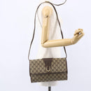 GUCCI GG Supreme Shoulder Bag PVC Beige Gold 904 02 050 Auth 149956-22