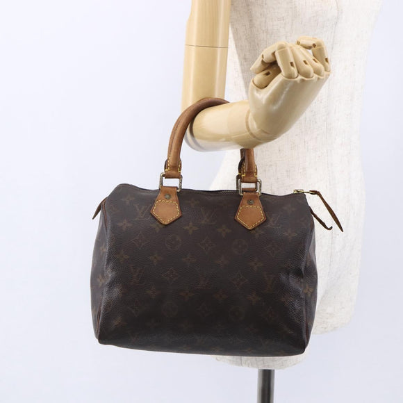 LOUIS VUITTON Monogram Speedy 25 Hand Bag M41528 LV Auth 149966