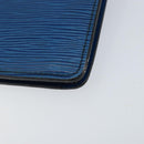 LOUIS VUITTON Epi Montaigne 23 Clutch Bag Blue M52665 LV Auth 149969-15