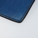 LOUIS VUITTON Epi Montaigne 23 Clutch Bag Blue M52665 LV Auth 149969-16