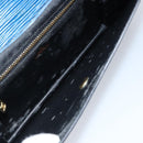 LOUIS VUITTON Epi Montaigne 23 Clutch Bag Blue M52665 LV Auth 149969-10