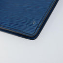 LOUIS VUITTON Epi Montaigne 23 Clutch Bag Blue M52665 LV Auth 149969-7