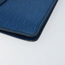 LOUIS VUITTON Epi Montaigne 23 Clutch Bag Blue M52665 LV Auth 149969-14