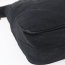 FENDI Zucca Canvas Shoulder Bag Black Silver Auth 149971-9