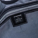 FENDI Zucca Canvas Shoulder Bag Black Silver Auth 149971-18