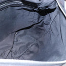 FENDI Zucca Canvas Shoulder Bag Black Silver Auth 149971-19