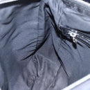 FENDI Zucca Canvas Shoulder Bag Black Silver Auth 149971-20