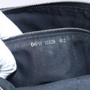 FENDI Zucca Canvas Shoulder Bag Black Silver Auth 149971-12