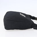 FENDI Zucca Canvas Shoulder Bag Black Silver Auth 149971-4