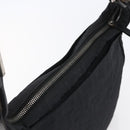 FENDI Zucca Canvas Shoulder Bag Black Silver Auth 149971-6