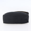 FENDI Zucca Canvas Shoulder Bag Black Silver Auth 149971-5