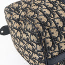 Christian Dior Trotter Canvas Boston Bag Navy Silver Auth 149972-14