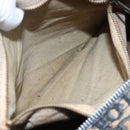 Christian Dior Trotter Canvas Boston Bag Navy Silver Auth 149972-12