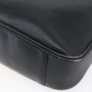 GUCCI Bamboo Shoulder Bag Leather 2way Black Gold 001 3754 1639 Auth 149973-17