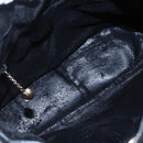 GUCCI Bamboo Shoulder Bag Leather 2way Black Gold 001 3754 1639 Auth 149973-10