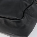 GUCCI Bamboo Hand Bag Leather Black Gold 000 1014 0575 Auth 149974-9