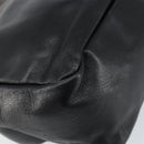 GUCCI Bamboo Hand Bag Leather Black Gold 000 1014 0575 Auth 149974-16