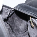 GUCCI Bamboo Hand Bag Leather Black Gold 000 1014 0575 Auth 149974-20