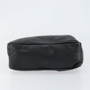 GUCCI Bamboo Hand Bag Leather Black Gold 000 1014 0575 Auth 149974-5