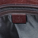 GUCCI GG Canvas Tote Bag Brown Silver 34339 Auth 149975-18