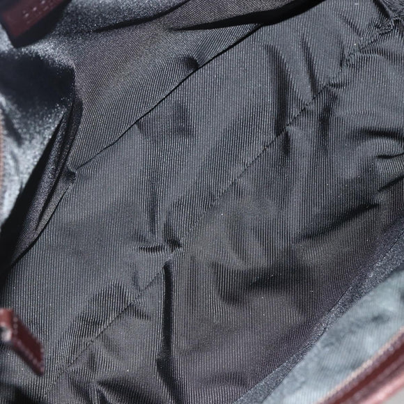 GUCCI GG Canvas Tote Bag Brown Silver 34339 Auth 149975