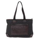 GUCCI GG Canvas Tote Bag Brown Silver 34339 Auth 149975-13