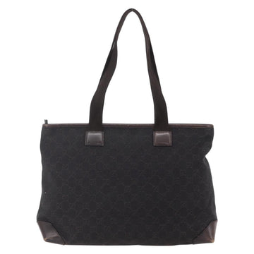 GUCCI GG Canvas Tote Bag Brown Silver 34339 Auth 149975 - 0