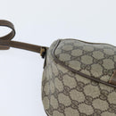 GUCCI GG Supreme Web Sherry Line Bag PVC Beige Gold 89 02 032 Auth 149979-14