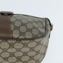 GUCCI GG Supreme Web Sherry Line Bag PVC Beige Gold 89 02 032 Auth 149979-15