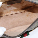 GUCCI GG Supreme Web Sherry Line Bag PVC Beige Gold 89 02 032 Auth 149979-10