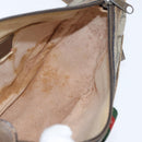 GUCCI GG Supreme Web Sherry Line Bag PVC Beige Gold 89 02 032 Auth 149979-19