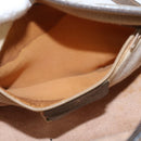 GUCCI GG Supreme Web Sherry Line Bag PVC Beige Gold 89 02 032 Auth 149979-21