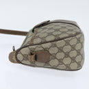 GUCCI GG Supreme Web Sherry Line Bag PVC Beige Gold 89 02 032 Auth 149979-3