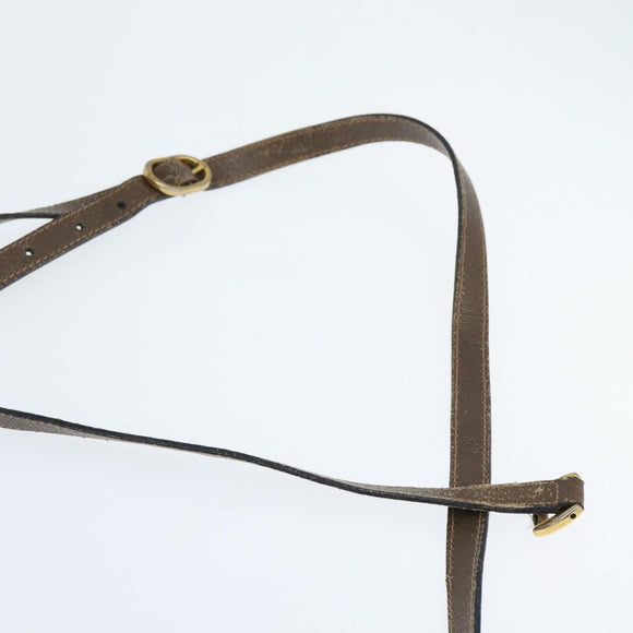 GUCCI GG Supreme Web Sherry Line Bag PVC Beige Gold 89 02 032 Auth 149979