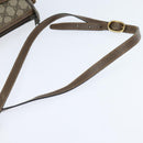 GUCCI GG Supreme Web Sherry Line Bag PVC Beige Gold 89 02 032 Auth 149979-7