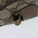 GUCCI GG Supreme Web Sherry Line Bag PVC Beige Gold 89 02 032 Auth 149979-8