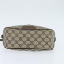 GUCCI GG Supreme Web Sherry Line Bag PVC Beige Gold 89 02 032 Auth 149979-5