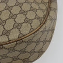 GUCCI GG Supreme Schoudertas PVC Beige Goud Auth 149980-9