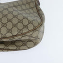 GUCCI GG Supreme Shoulder Bag PVC Beige Gold Auth 149980-14