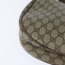 GUCCI GG Supreme Shoulder Bag PVC Beige Gold Auth 149980-15