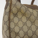 GUCCI GG Supreme Schoudertas PVC Beige Goud Auth 149980-17