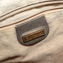 GUCCI GG Supreme Shoulder Bag PVC Beige Gold Auth 149980-17