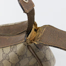 GUCCI GG Supreme Schoudertas PVC Beige Goud Auth 149980-18