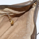 GUCCI GG Supreme Shoulder Bag PVC Beige Gold Auth 149980-18