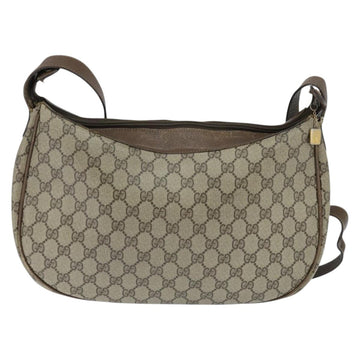 GUCCI GG Supreme Shoulder Bag PVC Beige Gold Auth 149980 - 0