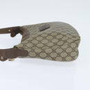 GUCCI GG Supreme Shoulder Bag PVC Beige Gold Auth 149980-3