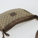 GUCCI GG Supreme Schoudertas PVC Beige Goud Auth 149980-6