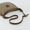 GUCCI GG Supreme Schoudertas PVC Beige Goud Auth 149980-7