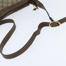 GUCCI GG Supreme Shoulder Bag PVC Beige Gold Auth 149980-7